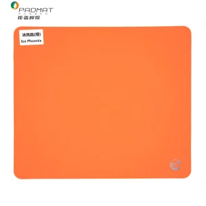 Ice Phoenix mouse pad with extra-dense Lycra woven surface, smooth low-friction glide, Cinnabar-texture natural rubber base, OEM/ODM customization