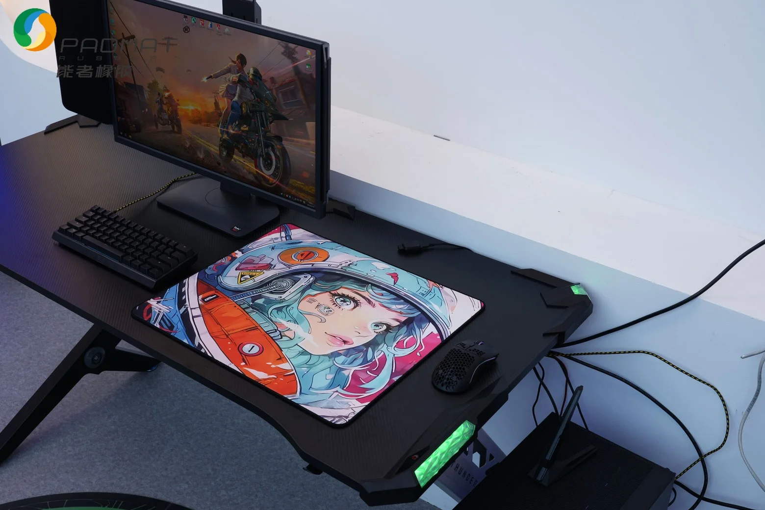 Control gaming mouse pad with soft, breathable fabric surface and anti-slip natural rubber base designed for precise tracking.