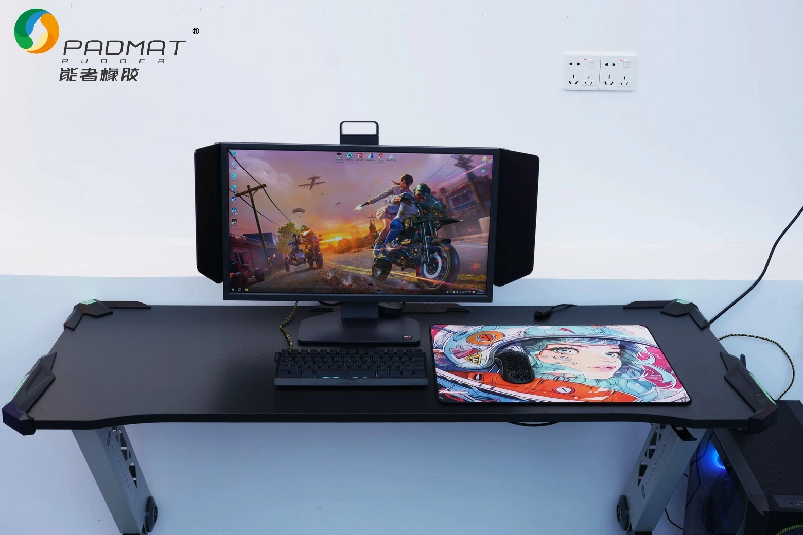 Control gaming mouse pad with soft, breathable fabric surface and anti-slip natural rubber base designed for precise tracking.