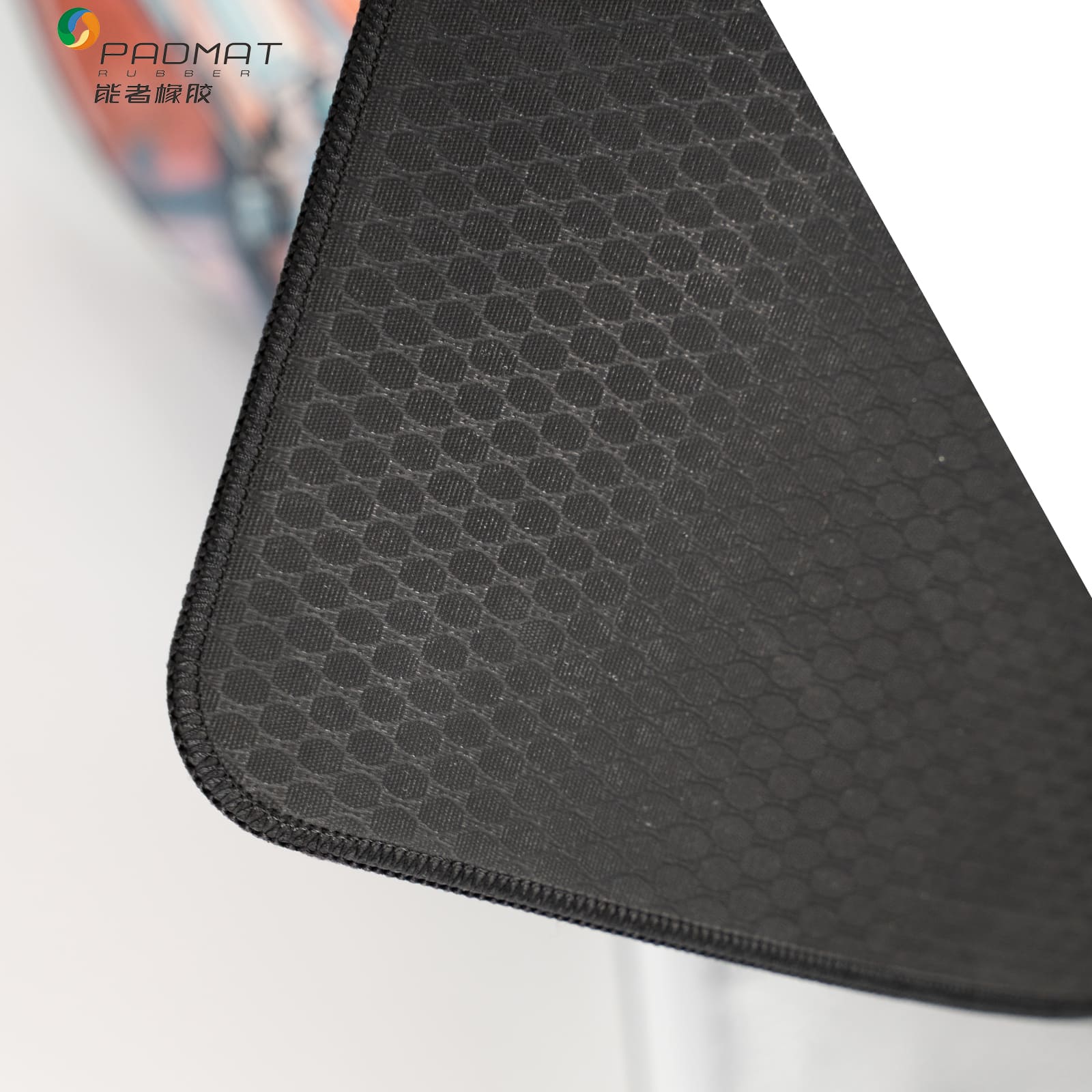 Rainbow Coating mouse pad with ultra-smooth fiberglass surface, low-friction tracking, natural rubber anti-slip base, OEM/ODM customization