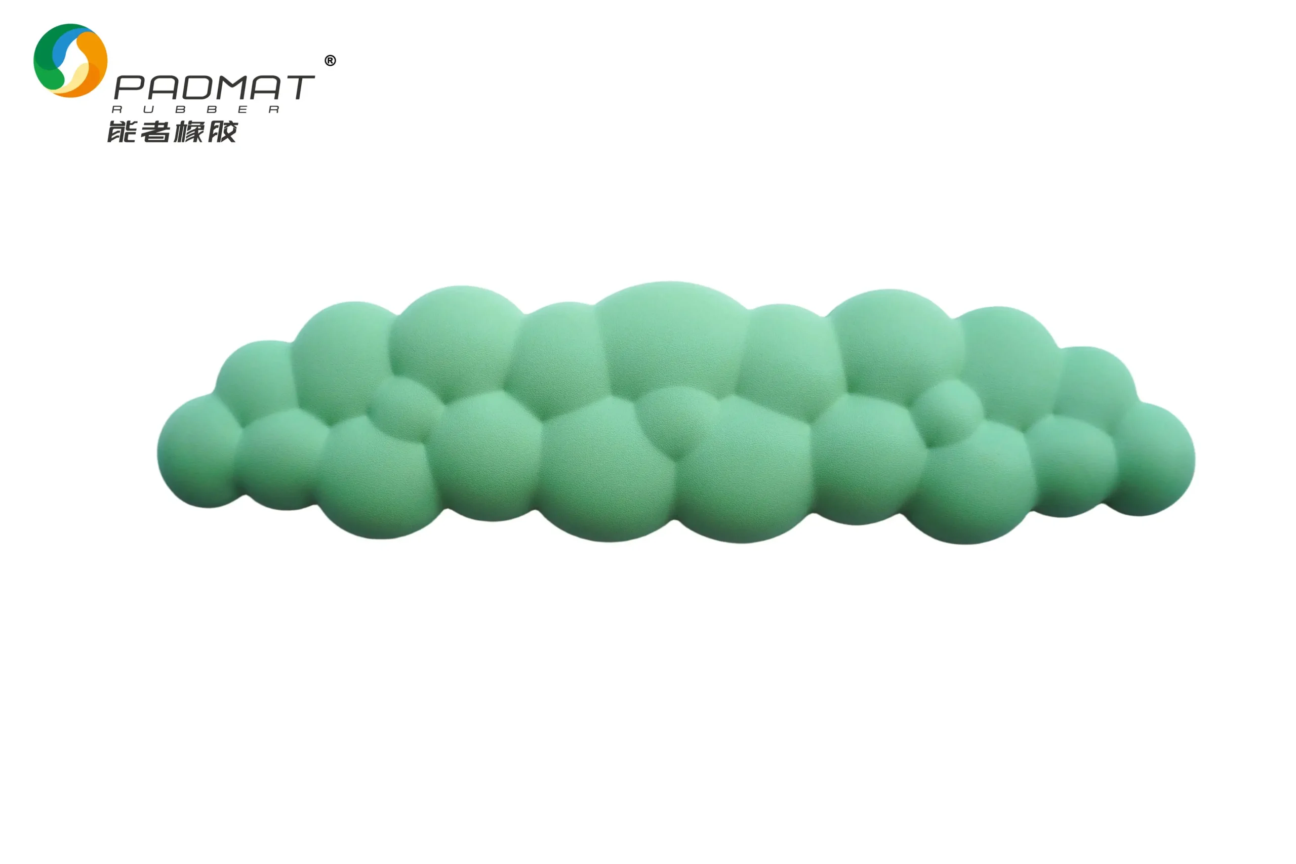 PADMAT Green Cloud Bubble Memory Foam Keyboard Wrist Rest, Ergonomic 3D Massage Wrist Support for Office & Gaming