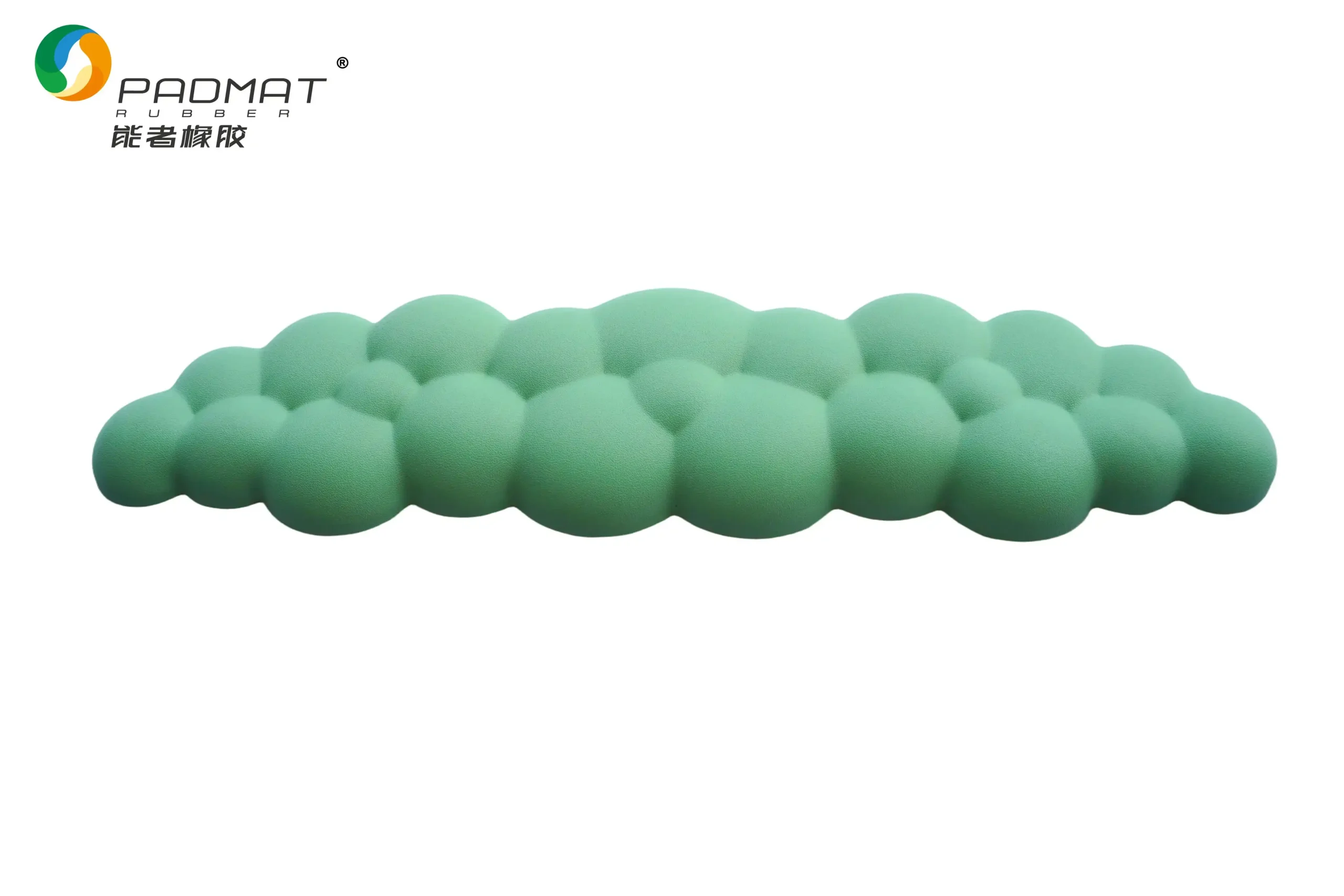 PADMAT Green Cloud Bubble Memory Foam Keyboard Wrist Rest, Ergonomic 3D Massage Wrist Support for Office & Gaming