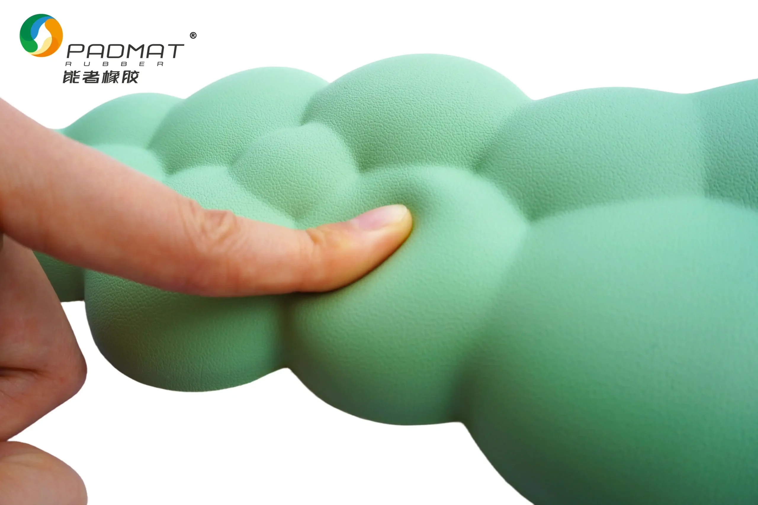 PADMAT Green Cloud Bubble Memory Foam Keyboard Wrist Rest, Ergonomic 3D Massage Wrist Support for Office & Gaming