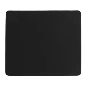 Solid black Luolan gaming mouse pad, micro-cooling lint-free glossy surface, balanced glide & control, lightweight stable PORON base