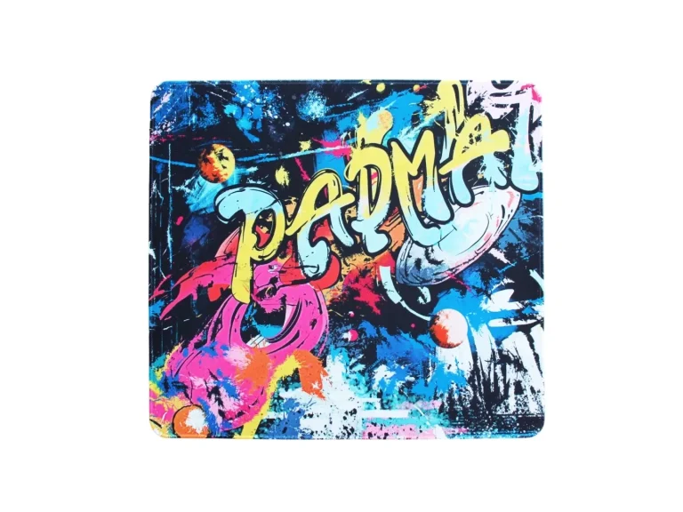 Graffiti printed One Strike Kill mouse pad, heat-resistant coated high-tensile polyester surface, cigarette burn resistant for long heavy daily use & internet cafe scenarios